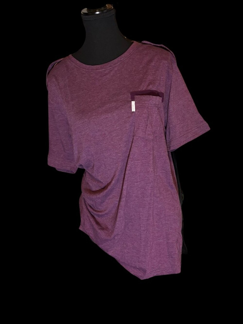 Men's Purple and Burgundy T-shirt